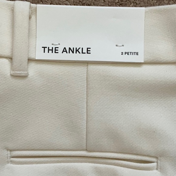 NWT Ann Taylor Winter White Ivory Off-White  Ankle Pants 2P - Picture 8 of 9